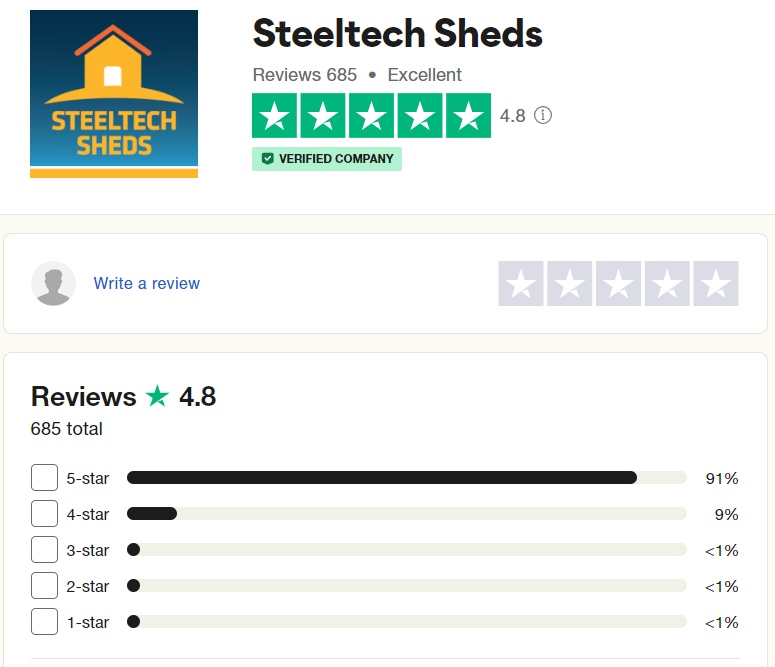 steeltech sheds reviews