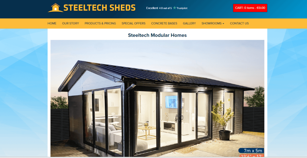 modular homes and pods cork steeltech sheds