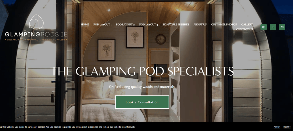 glamping pods galway