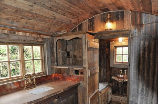 rustic hut