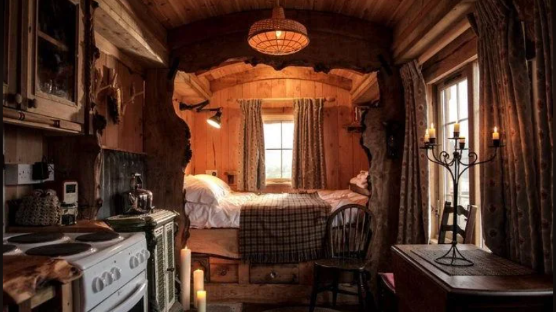 cozy shepherds hut