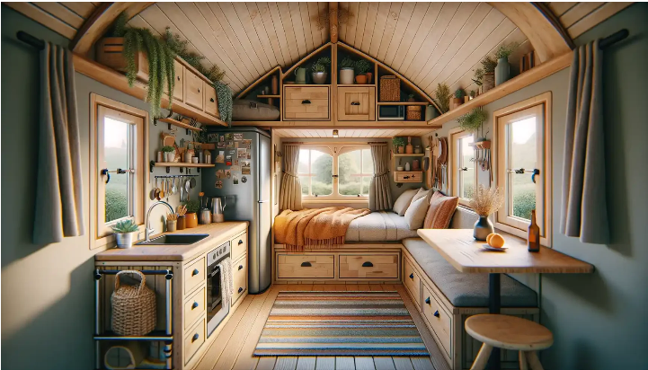 shepherds hut space optimisation