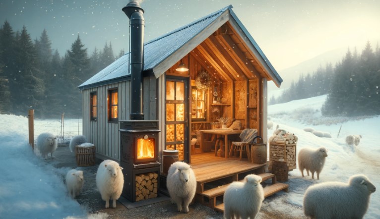 shepherds hut heating and insulation
