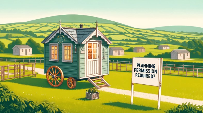 shepherds hut planning permission