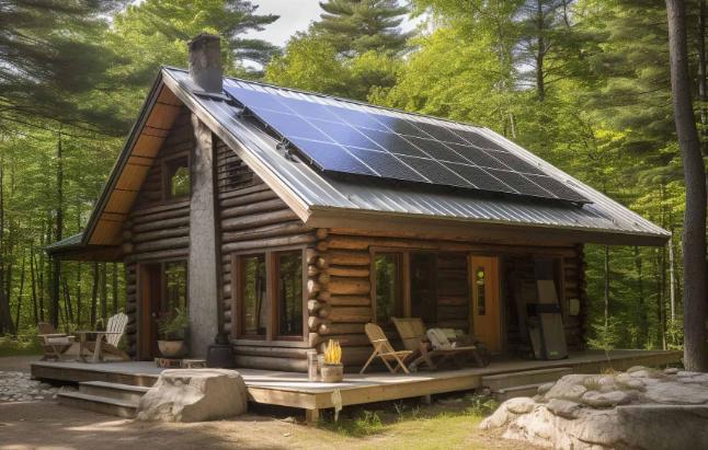 log cabin solar ireland