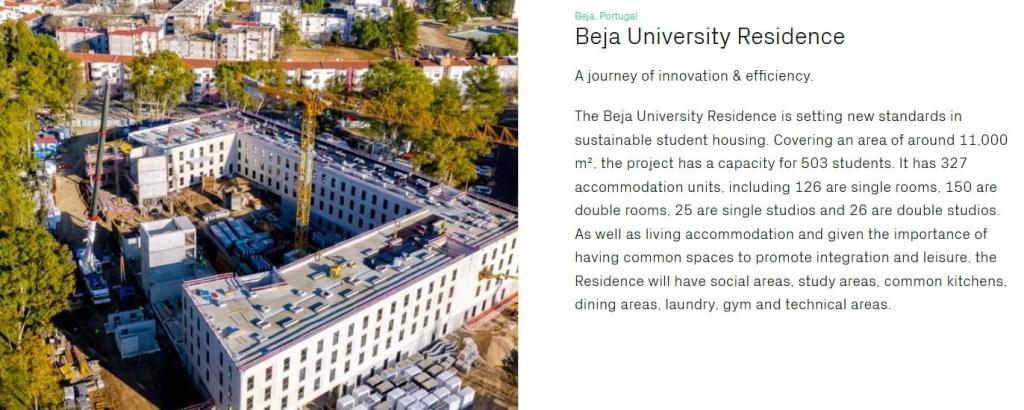 portugal modular student accommodation beja