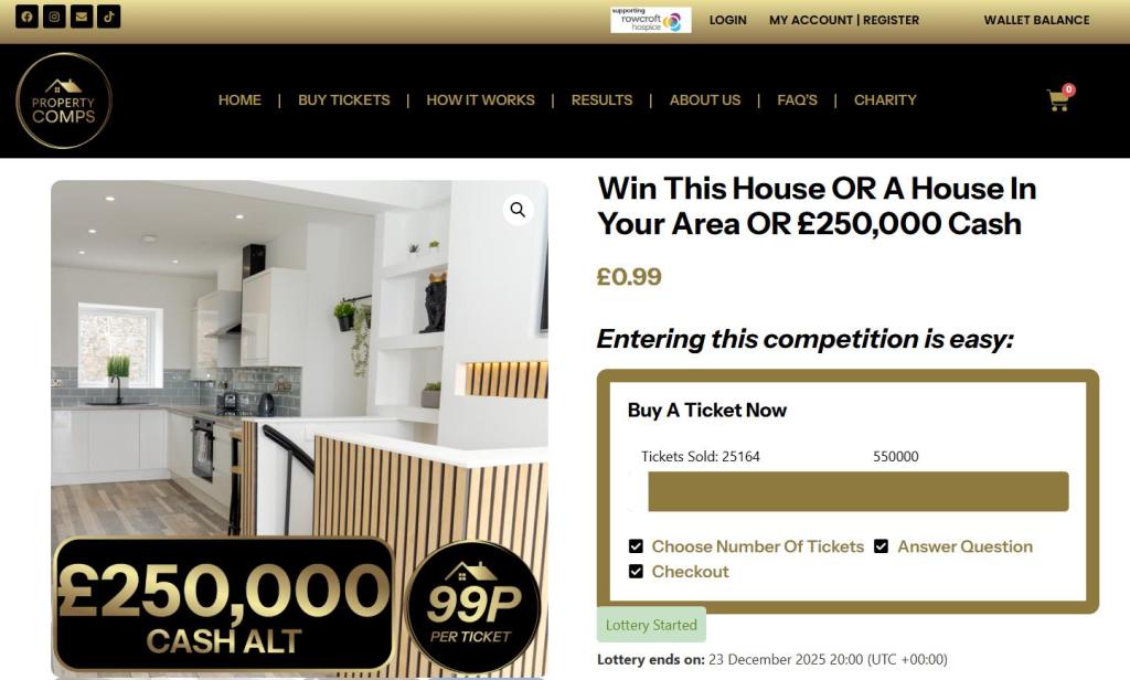 property comps win a house uk